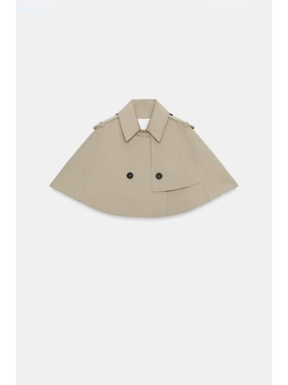ZARA ZW COLLECTION LIMITED EDITION CROPPED TRENCH COAT - Picture 3 of 5